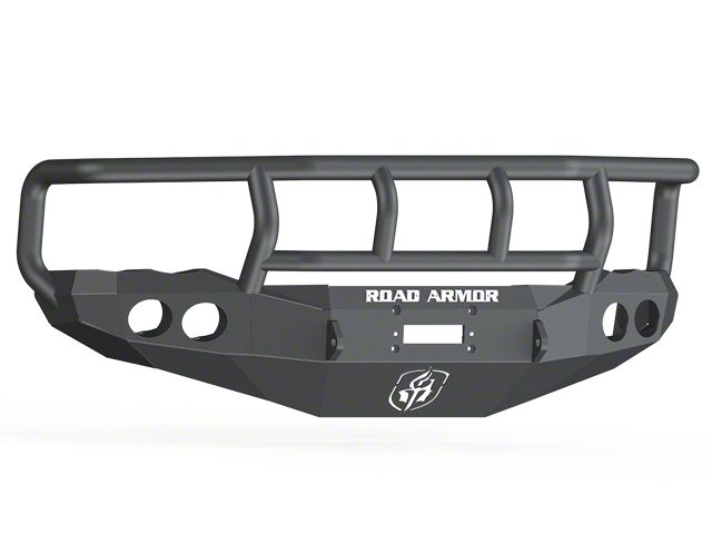 Road Armor Stealth Winch Front Bumper with Titan II Guard; Textured Black (03-05 RAM 2500)