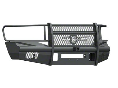 Road Armor Vaquero Non-Winch Front Bumper with Full Guard and 2-Inch Receiver Hitch; Textured Black (06-09 RAM 2500)