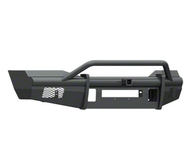 Road Armor Vaquero Non-Winch Front Bumper with Pre-Runner Guard and 2-Inch Receiver Hitch; Textured Black (06-09 RAM 2500)