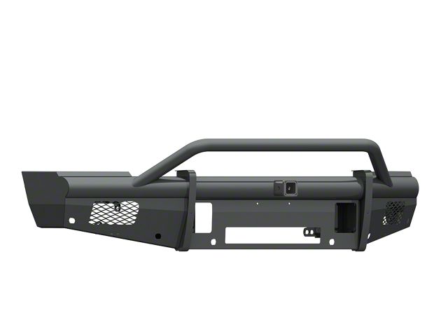 Road Armor Vaquero Non-Winch Front Bumper with Pre-Runner Guard and 2-Inch Receiver Hitch; Textured Black (10-18 RAM 2500)