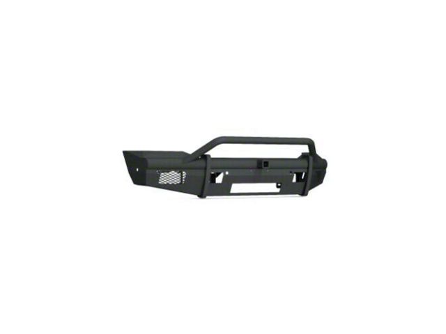Road Armor Vaquero Non-Winch Front Bumper with Pre-Runner Guard and 2-Inch Receiver Hitch; Textured Black (19-24 RAM 2500)