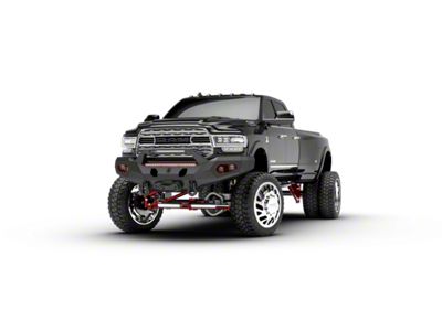 Road Armor Evolution Front Bumper with Sheetmetal Pre-Runner Guard; Satin Black (19-24 RAM 3500)