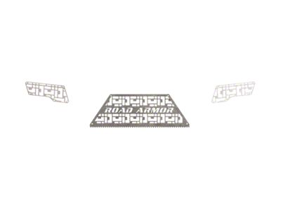 Road Armor iDentity Rear Bumper iD Mesh; Raw Steel (10-18 RAM 3500)