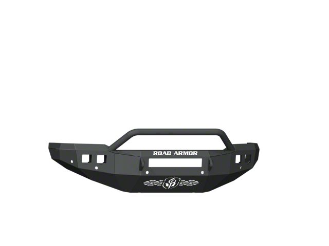 Road Armor Stealth Non-Winch Front Bumper with Pre-Runner Guard; Textured Black (19-24 RAM 3500)