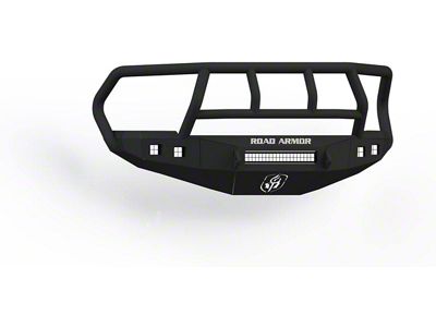 Road Armor Stealth Non-Winch Front Bumper with Titan II Guard; Textured Black (10-18 RAM 3500)