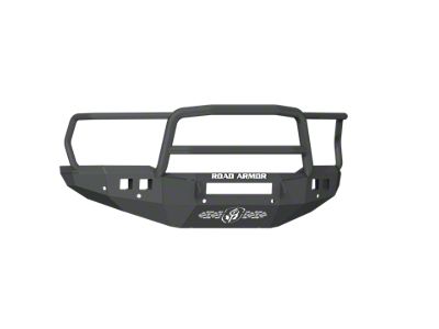 Road Armor Stealth Wide Fender Flare Non-Winch Front Bumper with Lonestar Guard; Textured Black (19-24 RAM 3500)