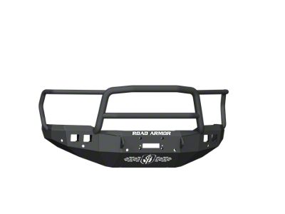 Road Armor Stealth Winch Front Bumper with Lonestar Guard; Textured Black (19-24 RAM 3500)