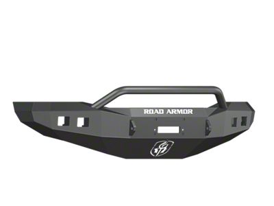 Road Armor Stealth Winch Front Bumper with Pre-Runner Guard; Textured Black (06-09 RAM 3500)