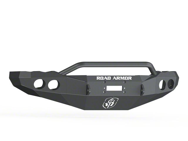Road Armor Stealth Winch Front Bumper with Pre-Runner Guard; Textured Black (03-05 RAM 3500)