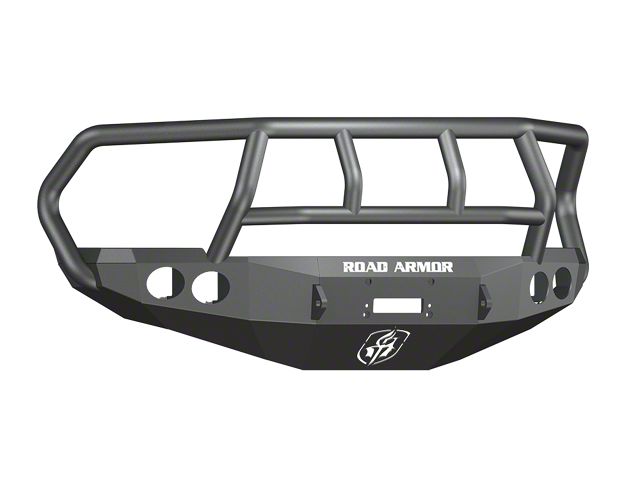 Road Armor Stealth Winch Front Bumper with Titan II Guard; Textured Black (10-18 RAM 3500)
