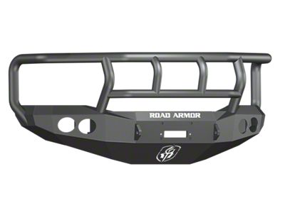 Road Armor Stealth Winch Front Bumper with Titan II Guard; Textured Black (06-09 RAM 3500)