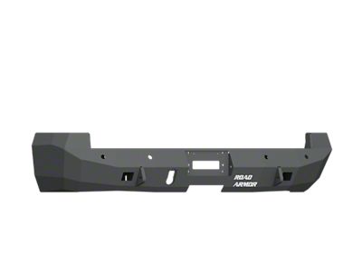 Road Armor Stealth Winch Rear Bumper; Pre-Drilled for Backup Sensors; Textured Black (10-18 RAM 3500 SRW)