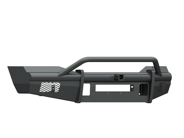 Road Armor Vaquero Non-Winch Front Bumper with Pre-Runner Guard and 2-Inch Receiver Hitch; Textured Black (06-09 RAM 3500)