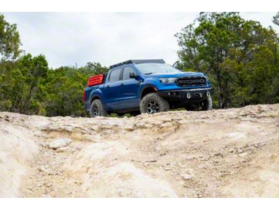 Road Armor One-Piece Roof Rack; Textured Black (19-25 Ranger SuperCrew)