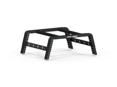 Road Armor TRECK Adjustable Bed Rack System; Textured Black (19-25 Ranger)