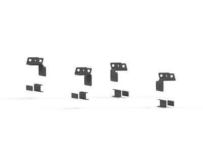 Road Armor TRECK Drill-less Rack Base Mounting Bracket Kit; Textured Black (19-25 Ranger)
