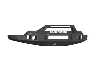 Road Armor Stealth Non-Winch Front Bumper with Sheetmetal Pre-Runner Guard; Textured Black (19-21 Sierra 1500)