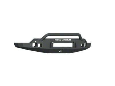 Road Armor Stealth Non-Winch Front Bumper with Pre-Runner Guard; Textured Black (19-21 Sierra 1500)