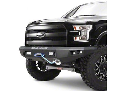 Road Armor Stealth Winch Front Bumper; Textured Black (19-21 Sierra 1500)