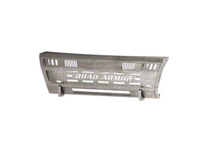 Road Armor iDentity Front Bumper Shackle Center Section; Raw Steel (15-19 Sierra 2500 HD)