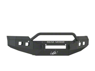 Road Armor Stealth Non-Winch Front Bumper with Pre-Runner Guard; Textured Black (15-19 Sierra 2500 HD)