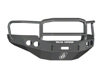 Road Armor Stealth Winch Front Bumper with Lonestar Guard; Textured Black (11-14 Sierra 2500 HD)
