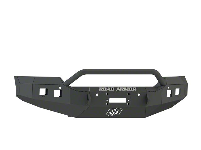 Road Armor Stealth Winch Front Bumper with Pre-Runner Guard; Textured Black (15-19 Sierra 2500 HD)