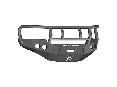 Road Armor Stealth Winch Front Bumper with Titan II Guard; Textured Black (11-14 Sierra 2500 HD)