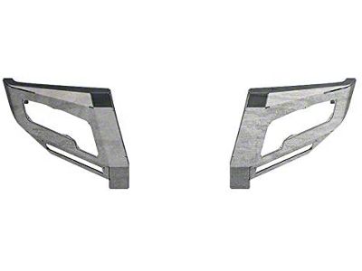 Road Armor iDentity Front Bumper Standard Wide Width End Pods; Raw Steel (20-23 Sierra 3500 HD)
