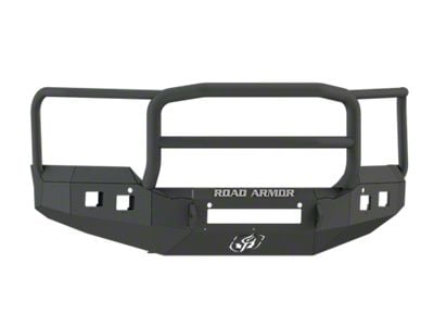 Road Armor Stealth Non-Winch Front Bumper with Lonestar Guard; Textured Black (15-19 Sierra 3500 HD)