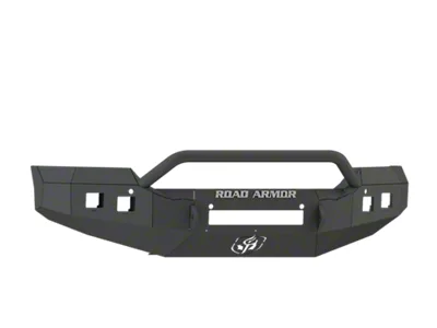 Road Armor Stealth Non-Winch Front Bumper with Pre-Runner Guard; Textured Black (15-19 Sierra 3500 HD)