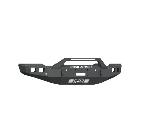 Road Armor Stealth Winch Front Bumper with Sheetmetal Pre-Runner Guard; Textured Black (20-23 Sierra 3500 HD)