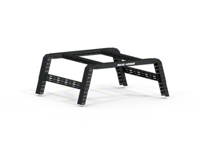 Road Armor TRECK Adjustable Bed Rack System; Textured Black (07-25 Silverado 1500 w/ 5.80-Foot Short & 6.50-Foot Standard Box)