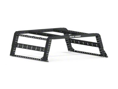 Road Armor TRECK Overland Adjustable Bed Rack System; Textured Black (07-25 Silverado 1500 w/ 5.80-Foot Short & 6.50-Foot Standard Box)
