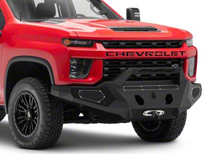 Road Armor Evolution Front Bumper with Pre-Runner Guard; Satin Black (20-23 Silverado 2500 HD)