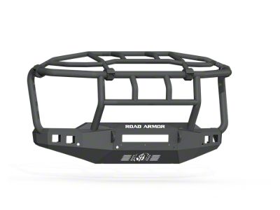 Road Armor Stealth Non-Winch Front Bumper with Intimidator Guard; Textured Black (20-23 Silverado 2500 HD)