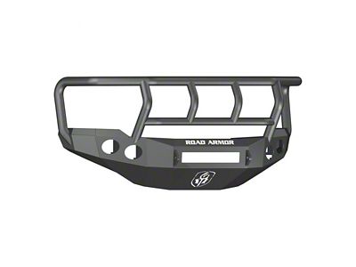 Road Armor Stealth Non-Winch Front Bumper with Titan II Guard; Textured Black (11-14 Silverado 2500 HD)