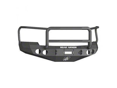 Road Armor Stealth Winch Front Bumper with Lonestar Guard; Textured Black (07-10 Silverado 2500 HD)