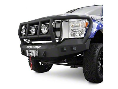 Road Armor Stealth Winch Front Bumper with Titan II Guard; Textured Black (20-23 Silverado 2500 HD)