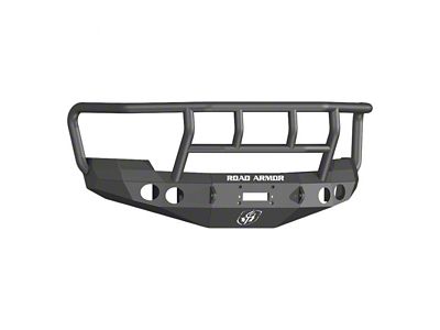 Road Armor Stealth Winch Front Bumper with Titan II Guard; Textured Black (07-10 Silverado 2500 HD)