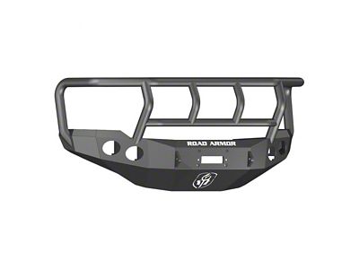 Road Armor Stealth Winch Front Bumper with Titan II Guard; Textured Black (11-14 Silverado 2500 HD)