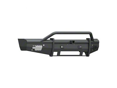 Road Armor Vaquero Non-Winch Front Bumper with Pre-Runner Guard and 2-Inch Receiver Hitch; Textured Black (15-19 Silverado 2500 HD)