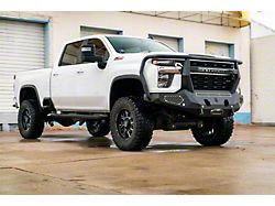 Road Armor Evolution Front Bumper with Reaper Guard; Satin Black (20-23 Silverado 3500 HD)