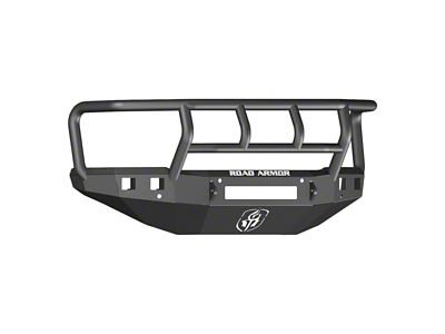Road Armor Stealth Non-Winch Front Bumper with Titan II Guard; Textured Black (15-19 Silverado 3500 HD)