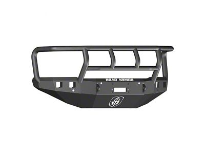 Road Armor Stealth Winch Front Bumper with Titan II Guard; Textured Black (15-19 Silverado 3500 HD)