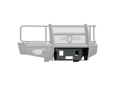 Road Armor Winch Plate for Vaquero Front Bumper; Textured Black (15-19 Silverado 3500 HD)