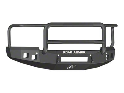 Road Armor Stealth Non-Winch Front Bumper with Lonestar Guard; Satin Black (14-15 Silverado 1500)