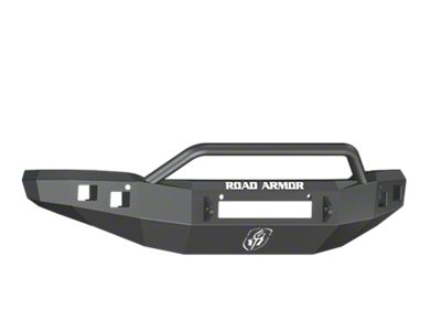 Road Armor Stealth Non-Winch Front Bumper with Pre-Runner Guard; Satin Black (14-15 Sierra 1500)