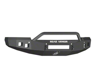 Road Armor Stealth Non-Winch Front Bumper with Pre-Runner Guard; Satin Black (14-15 Silverado 1500)