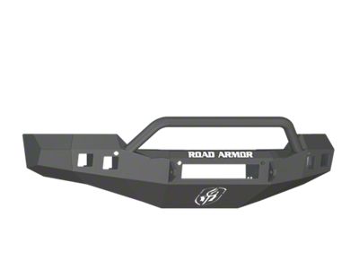 Road Armor Stealth Non-Winch Front Bumper with Pre-Runner Guard; Satin Black (16-18 Silverado 1500)